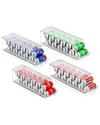 Sorbus Pack Of 4 Can Organizer Bins With Lids In Clear