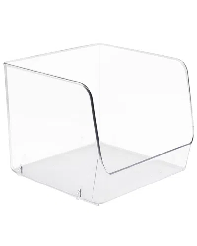 Sorbus Pack Of 4 Clear Square Open Storage Bins