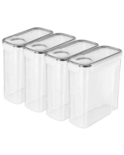 Sorbus Pack Of 4 Food Dispenser Containers In Transparent