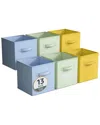 Sorbus Pack Of Six 13in Large Storage Bins