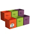Sorbus Pack Of Six 13in Large Storage Bins