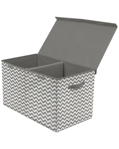 Sorbus Patterned Storage Fabric Toy Chest In Gray