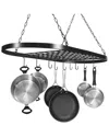 Sorbus Ceiling Mounted Pot Rack In Black