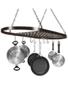 Sorbus Chrome Ceiling Mounted Pot Rack