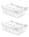 Sorbus Pull Out Fridge Drawers (set Of 2)