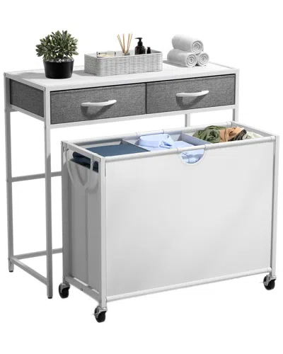 Sorbus Pull-out Laundry Hamper With Wheels In Gray