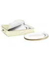 Sorbus Quilted China Platter Storage Case With Handles & Felt Dividers