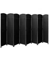 Sorbus Room Divider 8-panel In Black