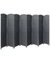Sorbus Room Divider 8-panel In Gray