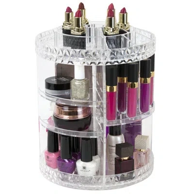 Sorbus Rotating Cosmetic Organizer In White