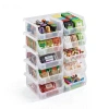 Sorbus S 10 Pack Small Open Front Stackable Kitchen Storage Bin – Pantry & Cabinet Organizer In White
