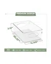 Sorbus Set Of 10 Medium Clear Plastic Organizing Bins