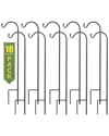 Sorbus Set Of 10 Shepherd's Hooks In Black