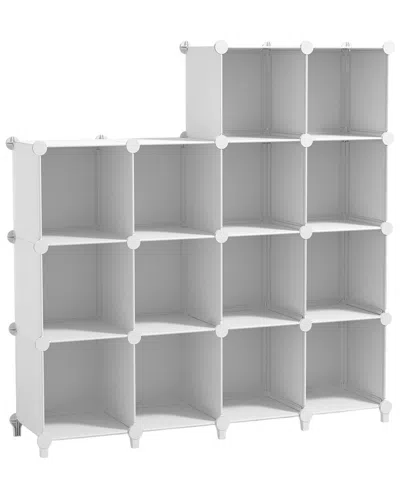 Sorbus Set Of 14 Cube Storage Organizers In White