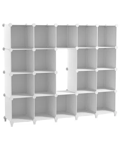 Sorbus Set Of 18 Cube Storage Organizers In White
