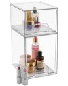 Sorbus Set Of 2 Acrylic Pull-out Makeup Storage Containers In Transparent