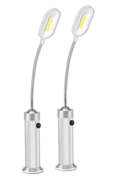 Sorbus Set Of 2 Bbq Grill Led Lights In Silver