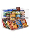 Sorbus Set Of 2 Stackable Storage Bins