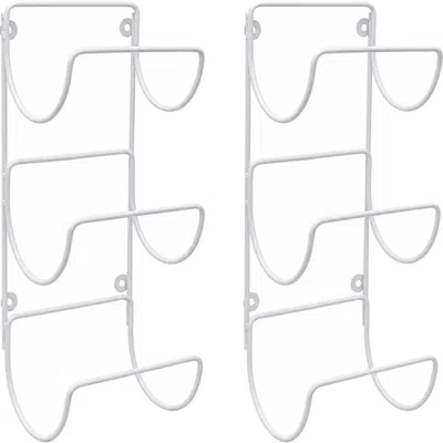 Sorbus Set Of 2 Wall Mount Towel Racks In White
