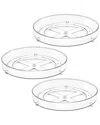 Sorbus Set Of 3 Clear Lazy Susan Organizers In Clear