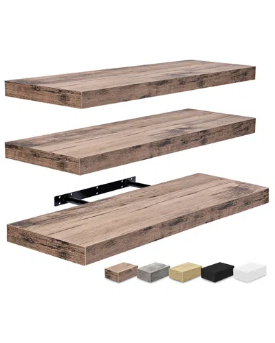 Sorbus Set Of 3 Floating Shelves