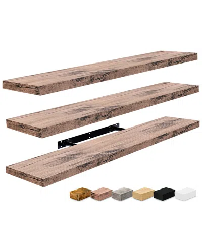 SORBUS SORBUS SET OF 3 LARGE FLOATING SHELVES