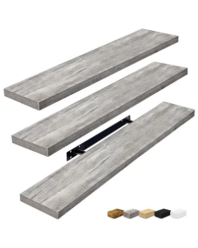 SORBUS SORBUS SET OF 3 LONG FLOATING SHELVES