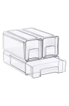 Sorbus 3pc Stackable Storage Drawers In Clear