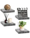 Sorbus Set Of 4 9in Square Floating Shelves