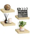 Sorbus Set Of 4 9in Square Floating Shelves