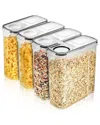 Sorbus Set Of 4 Airtight Food Storage Dispensers