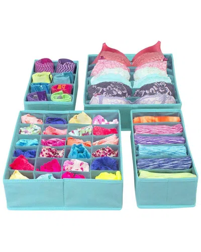 Sorbus Set Of 4 Foldable Drawer Dividers In Nocolor