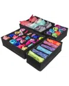 Sorbus Set Of 4 Foldable Drawer Dividers