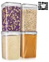 Sorbus Set Of 4 Food Storage Containers With Lids