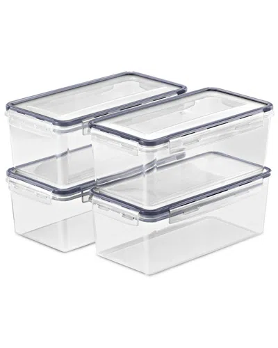 Sorbus Set Of 4 Large Food Storage Containers In Transparent