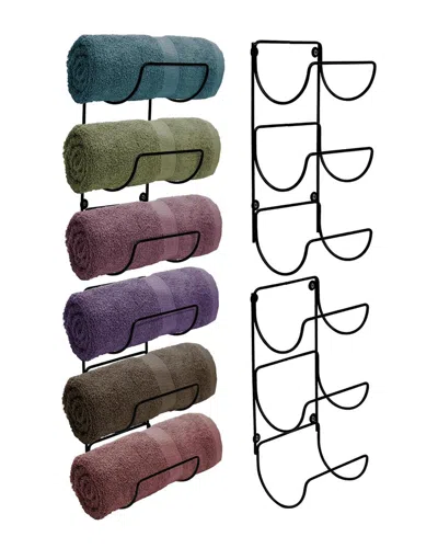 SORBUS SORBUS SET OF 4 WALL-MOUNT TOWEL RACKS