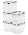 Sorbus Set Of 5 Food Storage Containers
