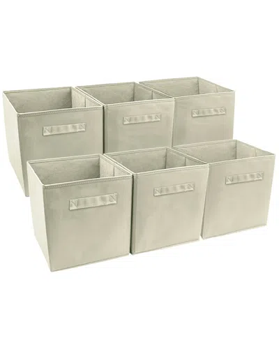 Sorbus Set Of 6 Foldable Storage Cube Basket Bin In Nocolor