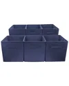 Sorbus Navy Foldable Storage Cube Basket Bin