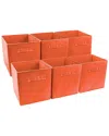 Sorbus Set Of 6 Foldable Storage Cube Basket Bin