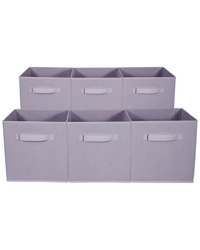 Sorbus Set Of 6 Foldable Storage Cube Basket Bin In Nocolor