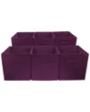 Sorbus Set Of 6 Foldable Storage Cube Basket Bin