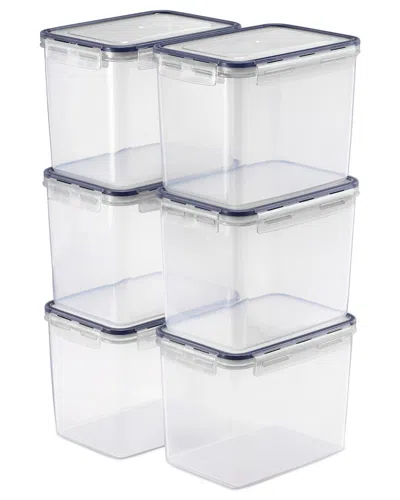 Sorbus Set Of 6 Food Storage Containers In Transparent