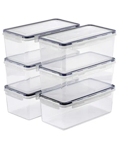 Sorbus Set Of 6 Large Food Storage Containers In Transparent