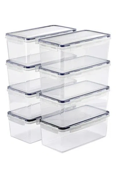 Sorbus Set Of 8 Airtight Food Storage Containers In Transparent