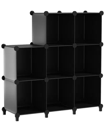 Sorbus Set Of 8 Cube Storage Organizers In Black