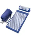 Sorbus Sivan Acupressure Mat And Pillow Set In Blue