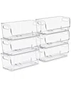 Sorbus Small Narrow 6-pack Stackable Storage Containers