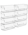 Sorbus Small Wide 8-pack Stackable Storage Containers