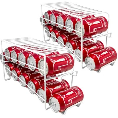 Sorbus Soda Can Beverage Dispenser Organizer, Holds 12 In Natural